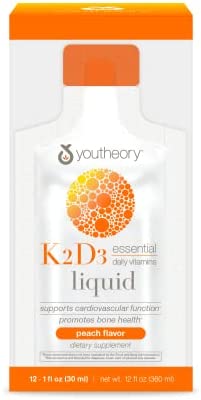 K2D3 Liquid Peach Flavor - Twelve 1 oz liquid packets - YouTheory