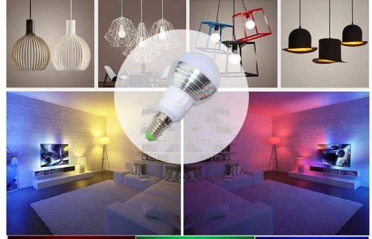 LED Color Therapy Bulb with Remote Control