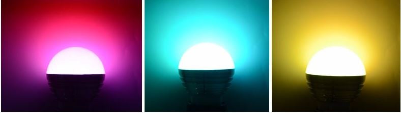 LED Color Therapy Bulb with Remote Control
