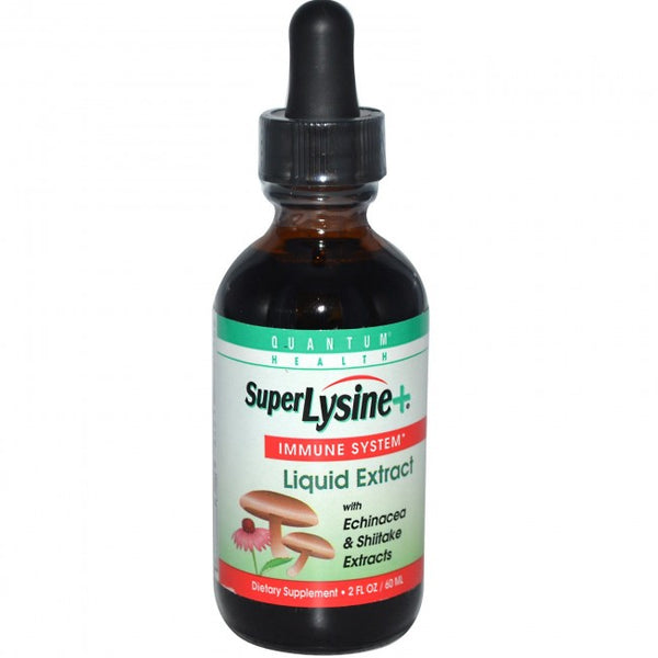 LIQUID SUPER LYSINE PLUS IMMUNE SYSTEM (QUANTUM HEALTH) 2 oz -back