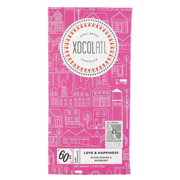 Love & Happiness 2.6 oz bar - XOCOLATL Single Origin Chocolate