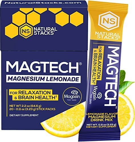 MagTech Magnesium Lemonade - 20 packets - Natural Stacks
