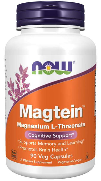 Magtein L-Threonate - 90 Vegetarian capsules - NOW Foods