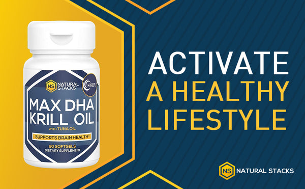 Max DHA Krill oil 60 softgels - Brain Health - Natural Stacks