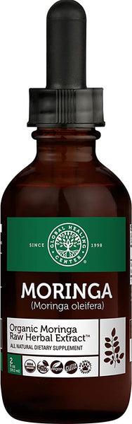 Moringa Raw Herbal Extract 2 oz - Wellness, Energy, Balance - Global Healing