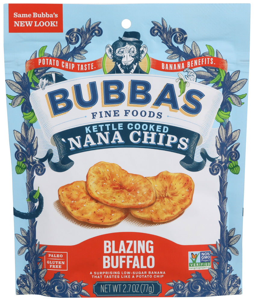 NANA CHIPS - Blazing Buffalo Banana chips - Bubbas Fine Foods
