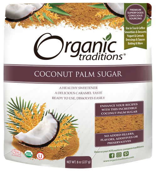 COCONUT PALM SUGAR 8 OZ (ORGANIC TRADITIONS)