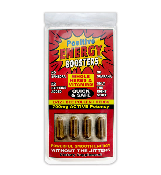Positive Energy Boosters 4 capsule pak - Positive Power Nutritionals