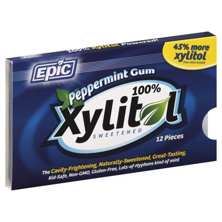 Peppermint Gum Xylitol (Epic) 12-Sticks