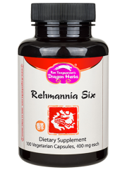 Rehmannia Six Combination - 500mg 100 Vegetarian Capsules - Dragon Herbs