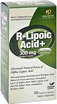 Bio Enhanced R-Lipoic Acid+ - 60 Vegetarian Capsules - Genceutic Naturals