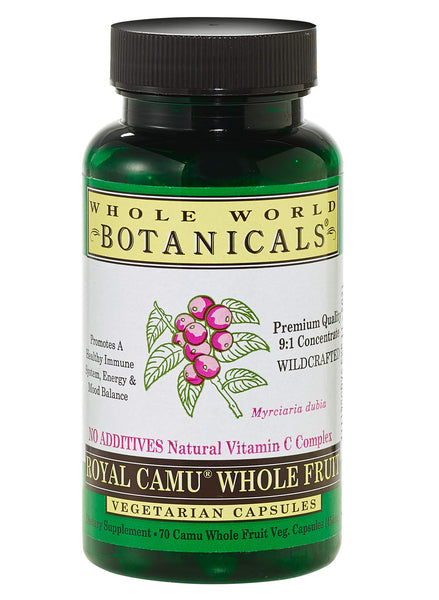 Royal Camu Light 70 vegetarian capsules - Premium Quality 9:1 Concentrate - Whole World Botanicals