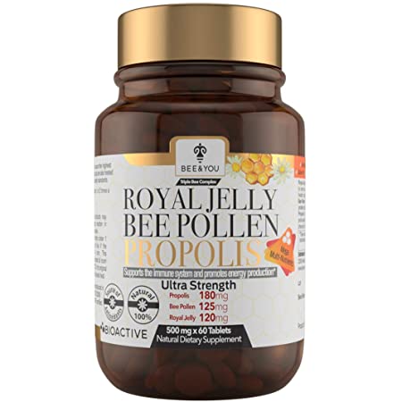 Royal Jelly, Bee Pollen & Propolis - 60 Tablets - Bee & You