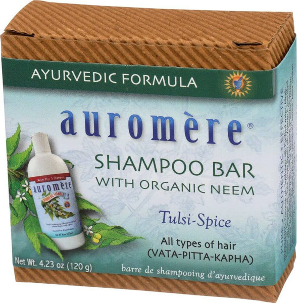 Shampoo Bar with Neem - Tulsi Spice 4.23 oz bar - Auromere