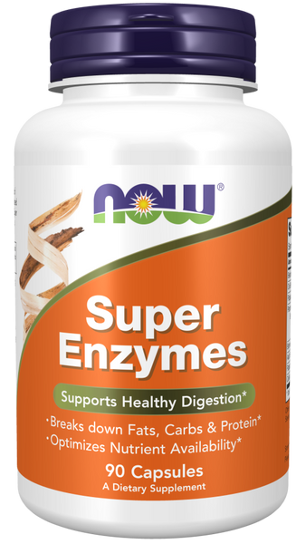 Super Enzymes 90 capsules - Supports Healthy Digestion - NOW Foods
