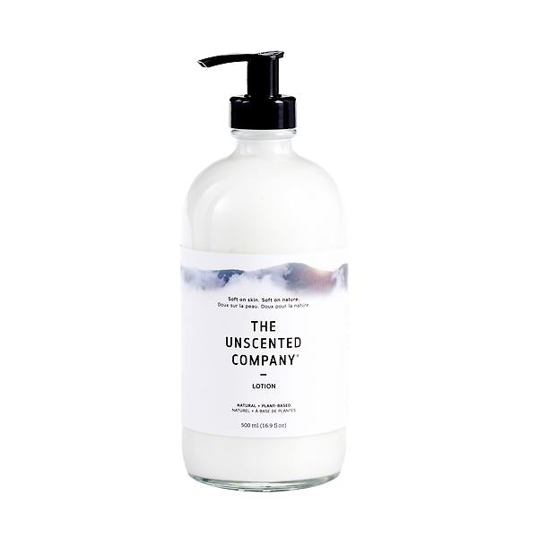 Unscented Lotion 16.9oz - Glass bottle with Pump - The Unscented Company