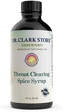 Throat Clearing Spice Syrup 3oz - Dr. Clark Store