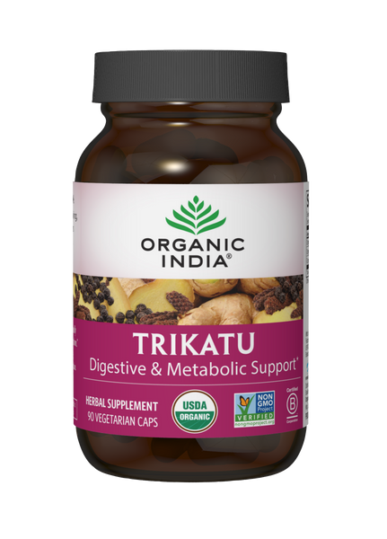 Trikatu - 90 Vegetarian Capsules - Digestive & Metabolic Support - Organic India
