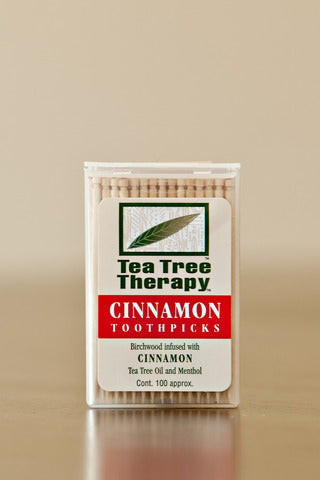 Tea Tree Therapy Toothpicks - Cinnamon 100 ct