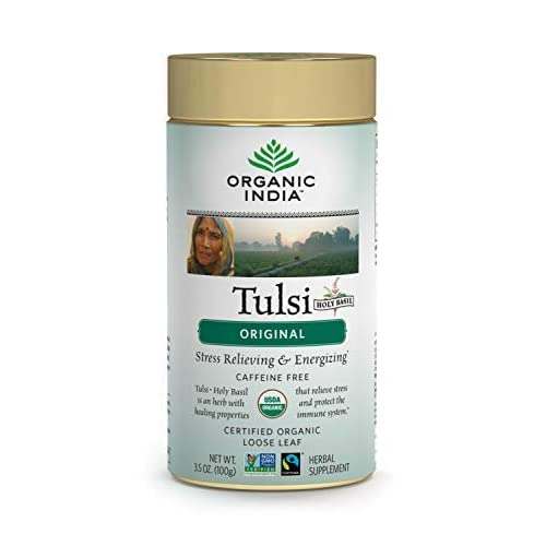 Tulsi Original - Loose leaf tea 3.5 oz canister - Organic India