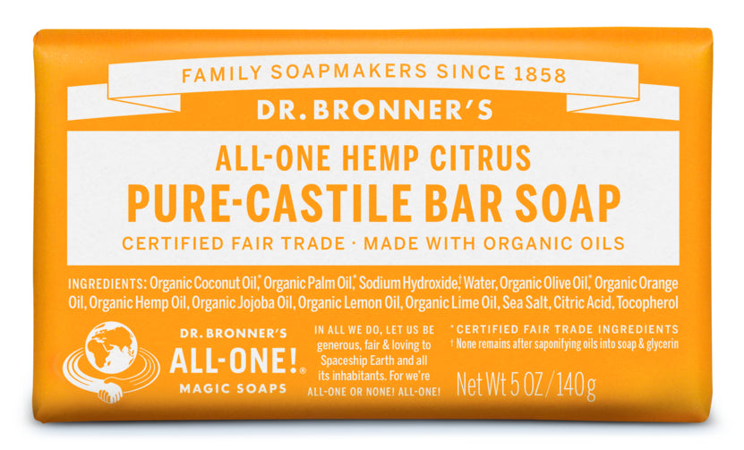 18-In-1 Hemp Citrus Liquid Soap (Dr. Bronners)