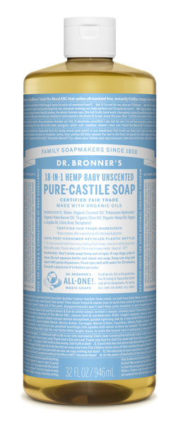 Unscented Baby Liquid Soap (Dr. Bronners)