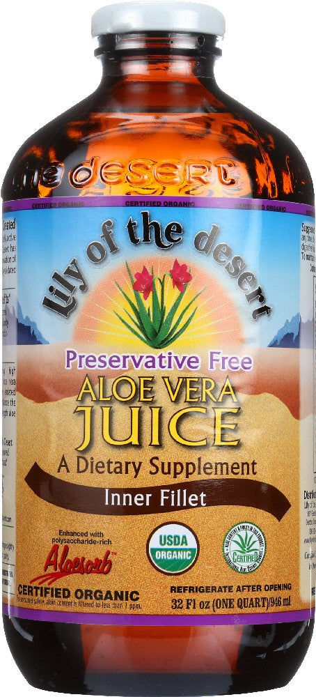 Aloe Vera Juice - Inner Fillet Preservative Free 32 oz