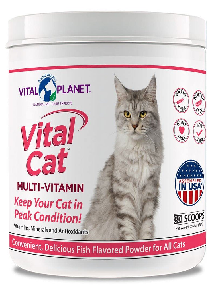 Vital Cat Multivitamin 2.64oz Beef flavored powder - Vital Planet