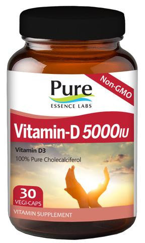 Vitamin D 5000iu (Pure Essence Labs) 30 Tabs