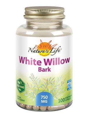 White Willow Bark 750 MG - 100 Vegetarian capsules - Nature's Herbs
