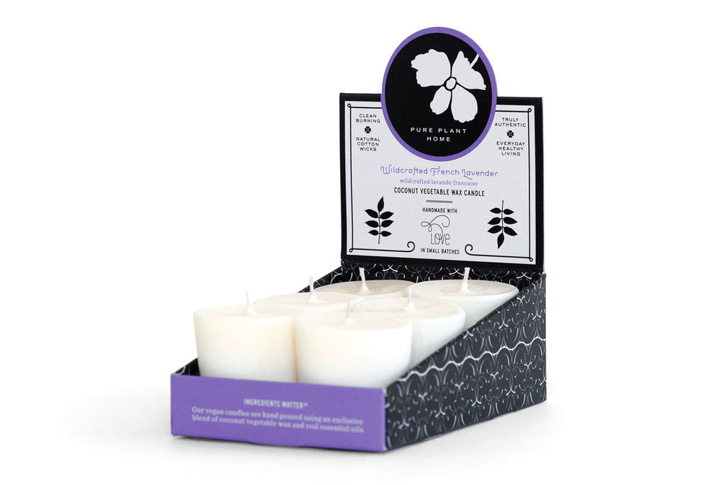 Coconut Wax Votive Candle 1.9 oz - Wildcrafter Lavender - Pure Plant Home