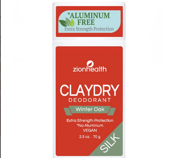 Claydry Silk Deodorant 2.5oz - Winter Oak - Zion Health