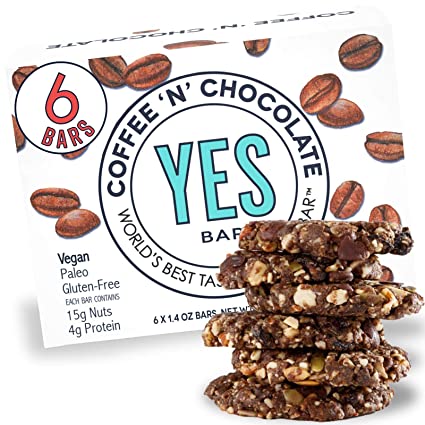 COFFEE N CHOCOLATE - 1.4 OZ SNACK BAR - YES BAR