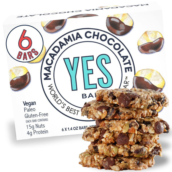 MACADAMIA CHOCOLATE - 1.4 OZ SNACK BAR - YES BAR