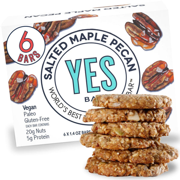 SALTED MAPLE PECAN - 1.4 OZ SNACK BAR - YES BAR