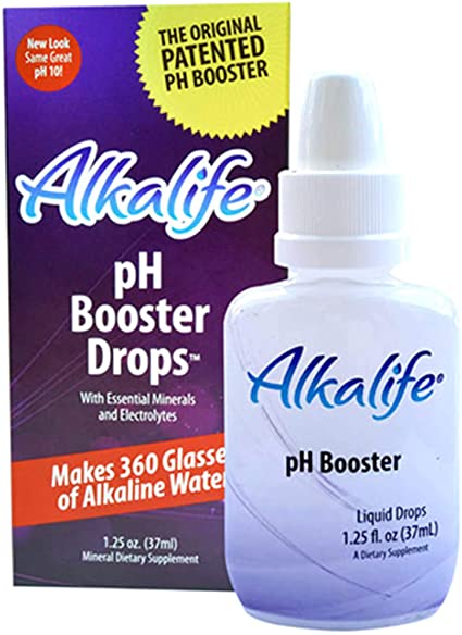 Alkalife 1.25 fl oz - pH Booster Drops - makes 360 glasses of Alkaline water