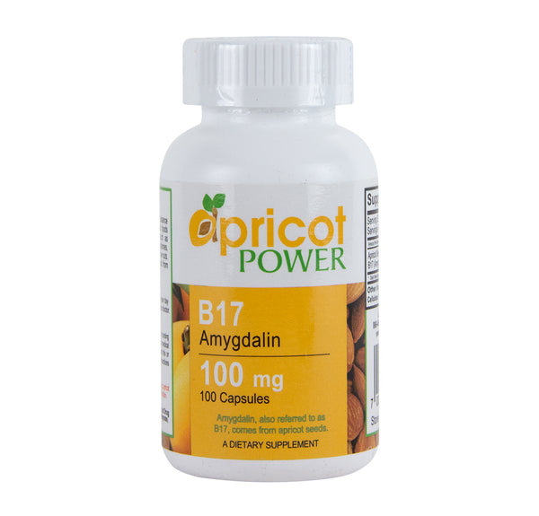 B17 Amygdalin 100mg - 100 Vegetarian Capsules - Apricot Power