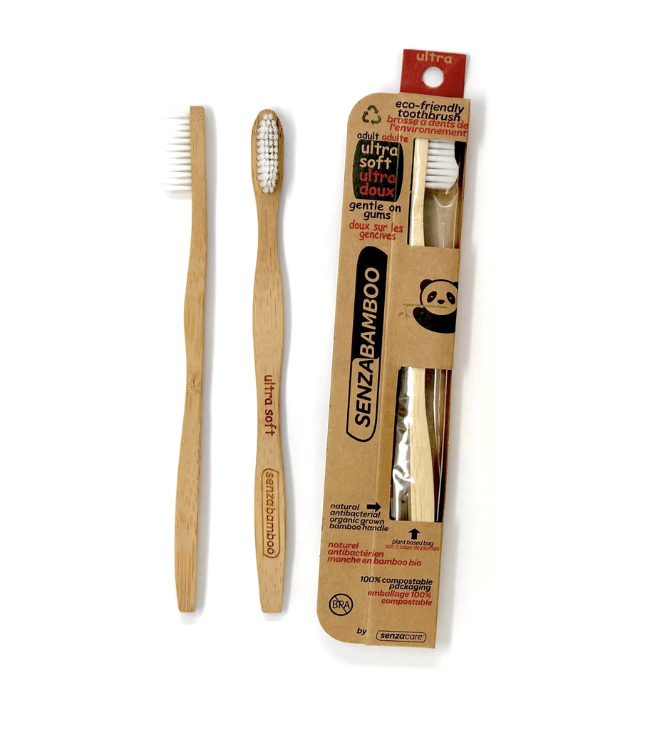 Eco-Friendly Bamboo Toothbrush - Adult Soft - SenzaCare/SenzaBamboo