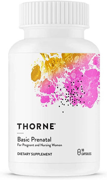 Basic Prenatal 90 Vegetarian Capsules - For Pregnant & Nursing Women - Thorne