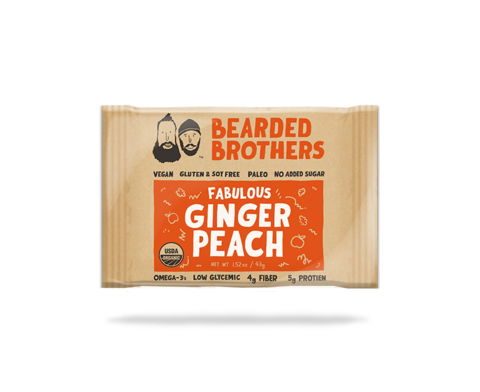 Fabulous Ginger Peach Energy Bar (Bearded Brothers) 2oz