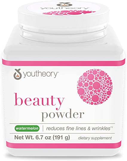 Beauty Powder 6.7oz Watermelon Flavor - Reduces Fine Lines & Wrinkles - YouTheory