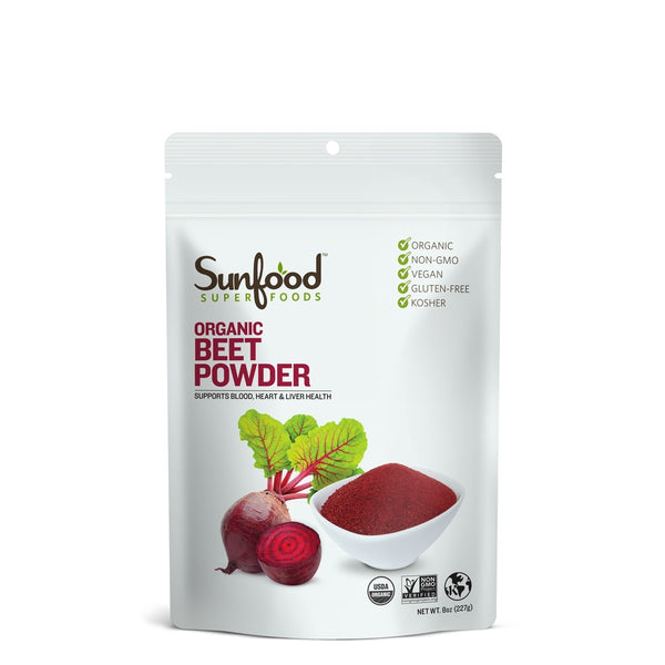 Organic Beet Powder - 8 oz Resealable bag - Sunfood