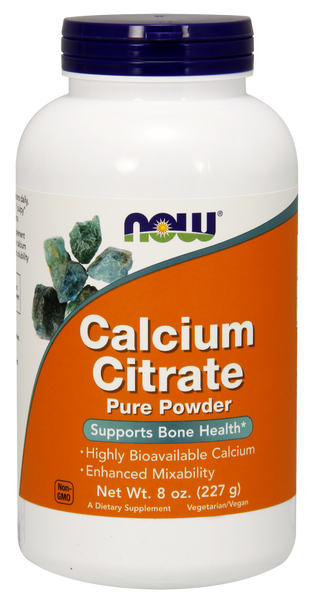 Calcium Citrate 8 oz Pure Powder - NOW Foods