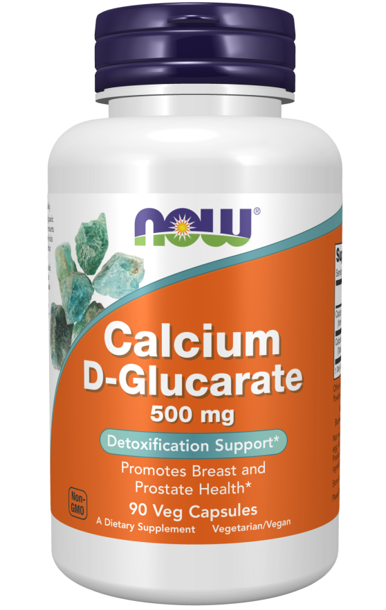 Calcium D-Glucarate 500mg 90 Vegan Capsules - NOW Foods