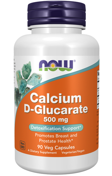Calcium D-Glucarate 500mg 90 Vegan Capsules - NOW Foods