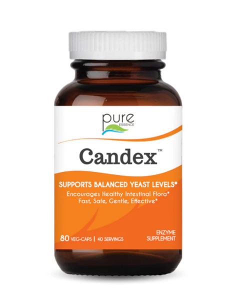 Candex 80 Vegetarian Capsules - Supports Balanced Yeast Levels - Pure Essence