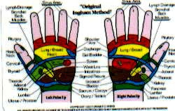 Ingham Hand Foot Reflexology Wallet Card (Color)