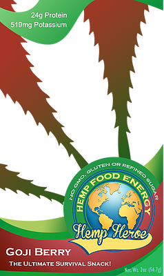 Hemp Heroe Goji Berry Bar
