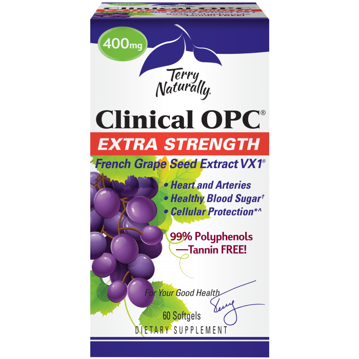 Clinical OPC Extra Strength 400mg 60 softgels - Terry Naturally