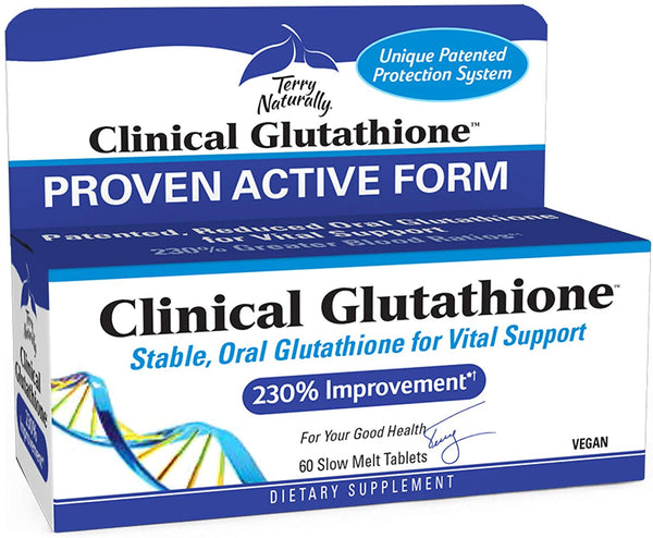 Clinical Glutithione - 60 Slow Melt Tablets - Terry Naturally